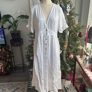 Showpo White Maxi Dress